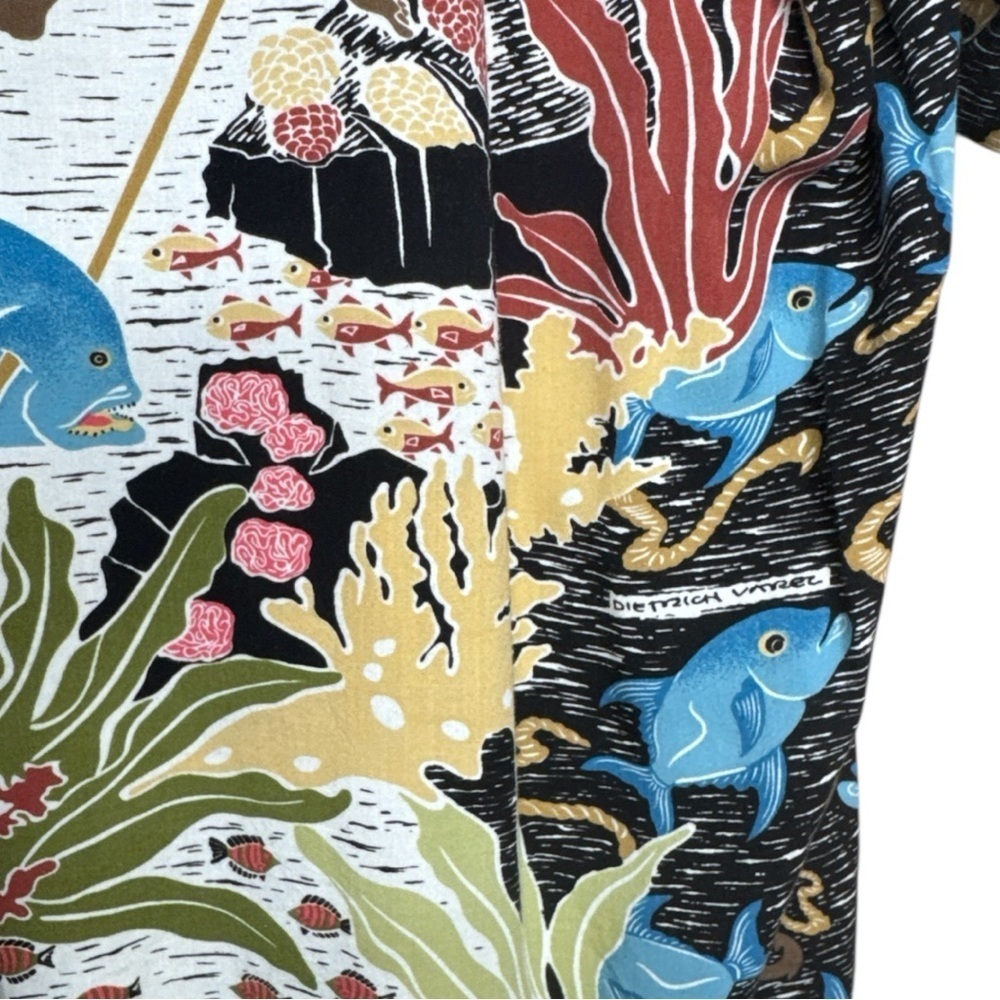 Vintage Rare Reyn Spooner Dietrich Varez Hawaiian Shirt Fish Print Size Small - Picture 13 of 15